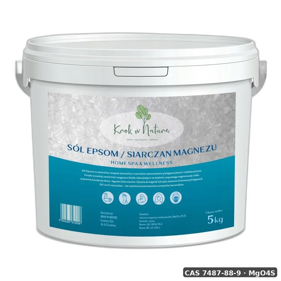 Siarczan Magnezu — CAS 7487-88-9 — MgO4S — odczynnik chemiczny